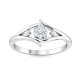 Women gemstone jewelry custom rhodium plated 925 sterling silver moissanite solitaire ring