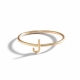 Manufacture fashion jewelrt real gold plated minimalist stackable finger rings simple design initial ring