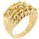 定制时尚戒指高品质金块珠宝真正的18k镀金keeper戒指