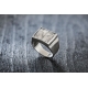 Manufacture high quality jewelry handmade hammered brushed vintage oxidized 925 sterling silver signet ring