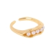 Manufacture women jewelry simple design cz finger rings high quality 925 sterling silver pearl ring