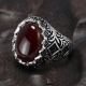 Manufacture high quality jewelry men ring gemstone antique 925 sterling silver men turkish rings