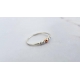 Manufacture fashion jewelry simple design real 18k gold plated fashion beaded ring