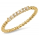 制作时尚珠宝简单设计真正的18k镀金时尚串珠戒指