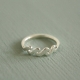 制作时尚珠宝简约设计的手指戒指女性珠宝极简玫瑰镀金波浪戒指