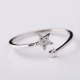 Manufacture gemstone star adjustable finger ring women jewelry cubic zirconia delicate girl rings