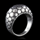 Manufacture high quality simple design jewelry 925 sterling silver blank high polished mirror dome ring
