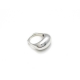 制造高品质简单设计925纯银坯料高抛光镜面圆顶戒指