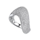 Manufacture hip hop full iced out fashion gemstone jewelry high quality aaa zirconia pave rings