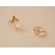 定制个性化的珠宝名字雕刻字母字真正的18k镀金图章妇女戒指