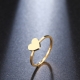 Manufacture fashion jewelry custom design engraved PVD gold plated ring high quality stainless steel heart ring