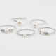 女性珠宝时尚极简主义手指戒指简单设计真正的14k 18k镀金戒指设置为所有手指