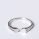 制造时尚真正的18k 14k镀金高品质珠宝空白极简简约戒指