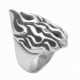 Manufacturer vintage retro design fashion jewelry 316 stainless steel signet flame ring
