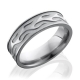 Manufacturer vintage retro design fashion jewelry 316 stainless steel signet flame ring