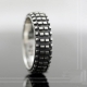 Manufacturer engraved unique design fashion men jewelry high quality stainless steel tire ring