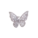 Wholesale fashion jewelry elegant party women jewelry gemstone butterfly shiny cz crystal luxury ring