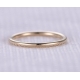 定制实心9k金戒指10k 14k高品质经典镜面抛光空白光滑的金戒指
