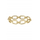 Wholesale fashion jewelry knuckle finger rings real 18k gold plated bead ball diamond cut soft chain ring