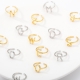 Manufacturer real yellow gold plated 12 month zodiac finger rings open adjustable real 18k gold plated sign ring
