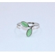 制造商立方氧化锆颜色彩虹手指戒指高品质925纯银开放宝石戒指