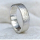 定制雕刻混凝土锤击纹理银带戒指高品质925纯银珠宝男子戒指银