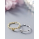 定制简单可调节戒指玫瑰镀金浪漫爱情结时尚精致手指极简银戒指