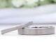 Manufacturer high quality jewelry simple design satin 925 sterling silver wedding band men ring silver matte