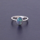 Manufacturer high quality women jewelry gemstone ring natural fire opal rings 925 sterling silver