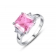 制造高品质的宝石戒指时尚男士珠宝大立方氧化锆不锈钢戒指