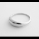 制造商高品质的珠宝925纯银戒指钻石切割拉丝圆顶银戒指