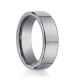 Wholesale fashion jewelry men ring unique design high polished beveled handmade hammered tungsten ring