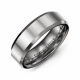 Wholesale fashion jewelry men ring unique design high polished beveled handmade hammered tungsten ring