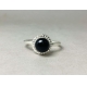 Manufacturer high quality finger rings custom twist oval shape natural black onyx gemstone 925 sterling silver ring