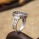 制造商时尚简单的手指戒指石半安装4mm 6mm 8mm边框设置空白戒托的戒指