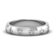 制造商经典925纯银戒指戒指个性化刻有姓名字母黑色复古银戒指