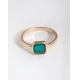 制造宝石珠宝时尚女性戒指真正的14k 18k镀金3A立方氧化锆绿色戒指