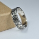 定制独特设计的珠宝手工氧化纯银锤打925复古银戒指